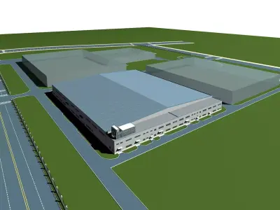 Industry Building 3D model V6