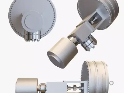 Rotary Mechanical Control Valve 3D model