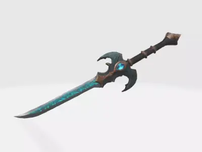 Fantasy sword 3D model