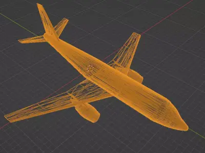 Fictional Twin Engine Jetliner a319 series Inspired 3D model