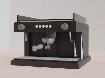 Espresso Coffee Machine 3D model purchase