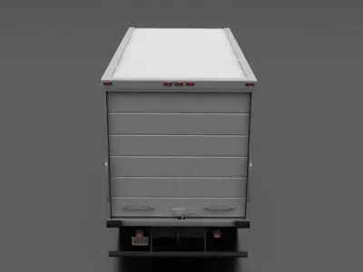 F-Series F-700 Box Truck 1995 Low-poly 3D model