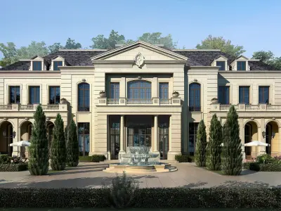 3Dmax fashion city commercial square building 53 3D model