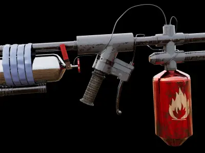 Flamethrower 3D model get