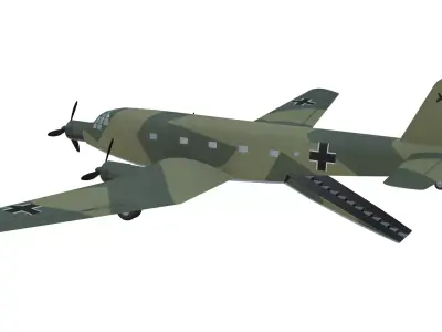 Junkers Ju 252 Low-poly 3D model purchase