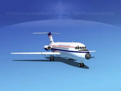 Douglas DC-9-15 Douglas Aircraft 3D model