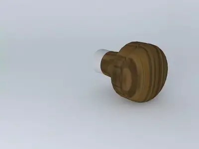 handle wooden knob Free 3D model