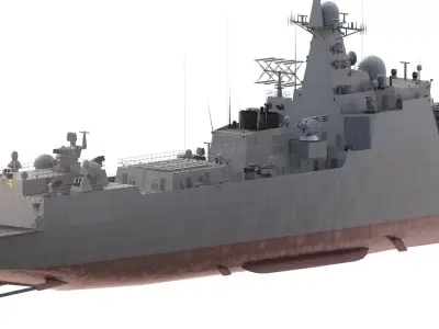 GREEK NAVY MODERN STEALTH DESTROYER 3D model