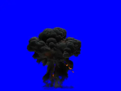 Explosion fireball 3D model