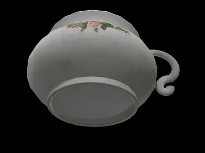 Old Vintage Chamber Pot Low-poly 3D model