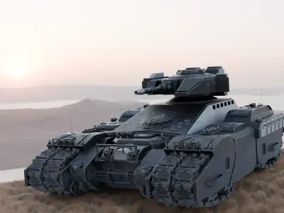 Futuristic Tank 3D model