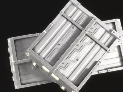Sci-fi Container v3 Low-poly 3D model