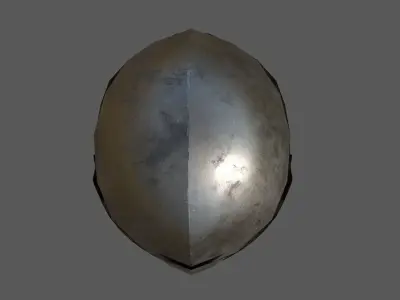 Topfhelm Low-poly 3D model
