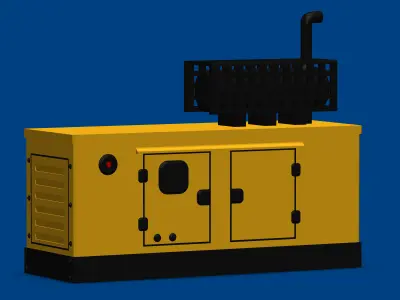 Electric-diesel-generator generator 3D print model