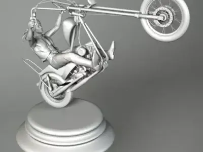 CHOPER BIKE 3D model
