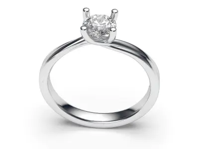 solitaire with ring sizes  8 part S59 3D print model