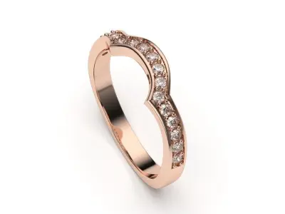  solitaire with ring sizes  8 part S50 3D print model
