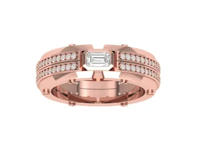 Wedding Ring 3D print model 104