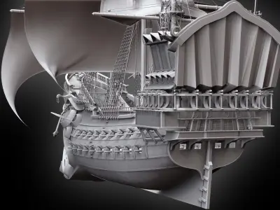 The Deadpool - Sailboat 3D model