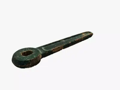 Anydrafts Rusty wrench 02 Low-poly 3D model