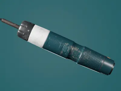 Electric screwdriver Free low-poly 3D model