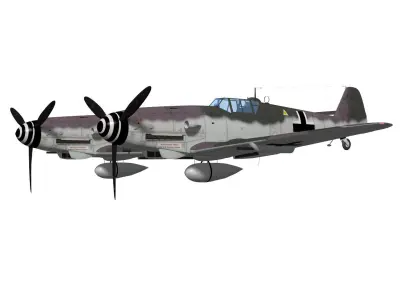 Messerschmitt Bf 109 Zwilling 3D model