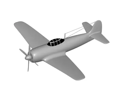 Kawanishi N1K 3D model purchase