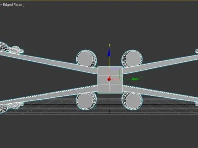 Combat plane Low-poly 3D model