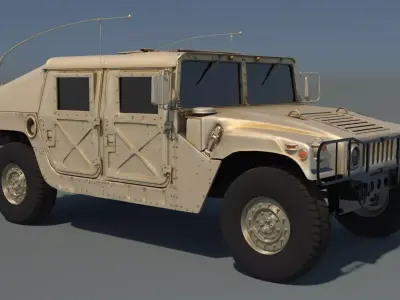 HMMWV Hummer Military Vehicle 3D model