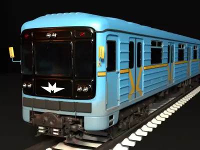 Kyiv Subway train 3D model
