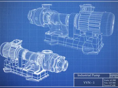 Industrial Pump  3D model