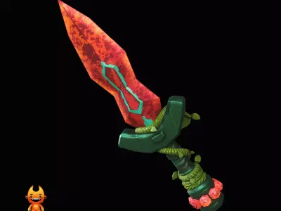 fantasy Swords for low poly games  Low-poly 3D model