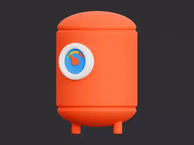 Low Poly Boiler 3D model