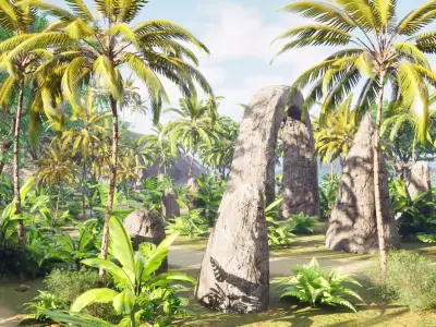 Megalithic Landscape 3D model