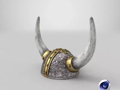 Viking Helmet 01 3D model