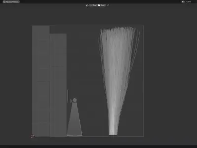 Artistic paintbrush Round PBR 3D model