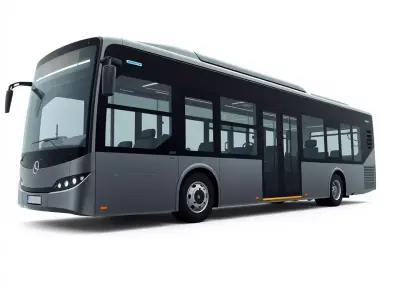 Sleek Urban Bus model pack Low-poly 3D model purchase