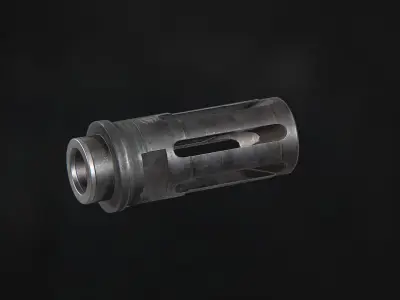 SFCT-556 Closed-Tine Flash Hider Low-poly 3D model