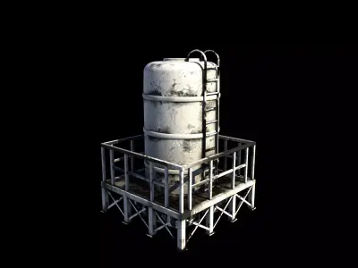 industrial storage tank 3D model purchase