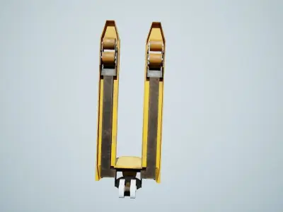 Hand Forklift Free low-poly 3D model
