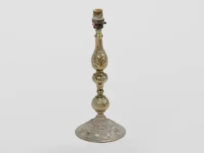 Brass Lamp Victorian Medium  photogrammetry scan PBR 4K textures Low-poly 3D model