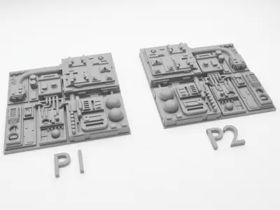 Death Star Tile Type P 3D print model