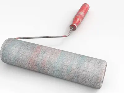 Paint roller Low-poly 3D model purchase