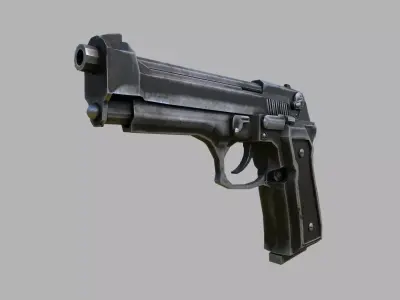 Stylish gun  3D model