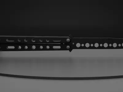 Knife for training Free low-poly 3D model