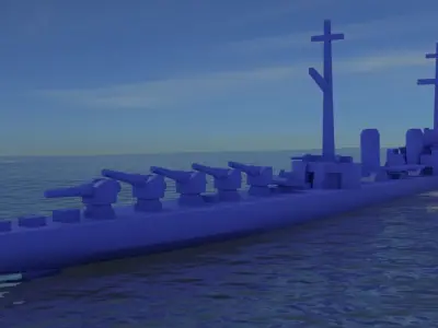 Okhotnik destroyer 1917 3D print model