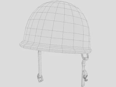 3D Army Helmet USA M1 model Low-poly 3D model