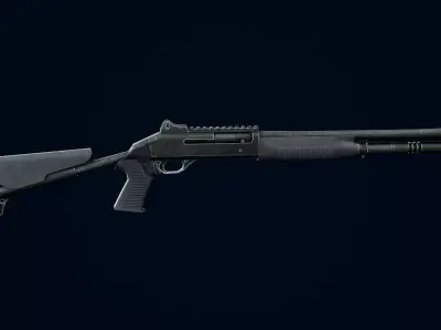 Benelli M4 Low-poly 3D model purchase