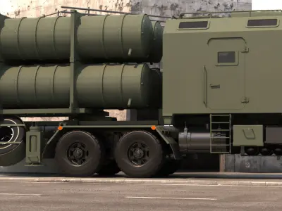 Rocket Complex NEPTUN 3D model