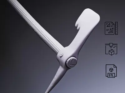 Pirate Boarding Axe RoZ 3D print model